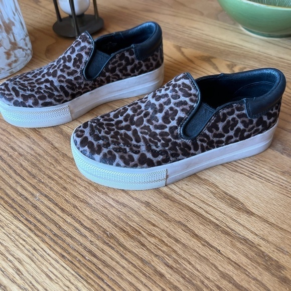 Ash Women’s Sneakers 35 Slip On’s Cheetah Leopard Animal  Print Platform - Picture 1 of 9
